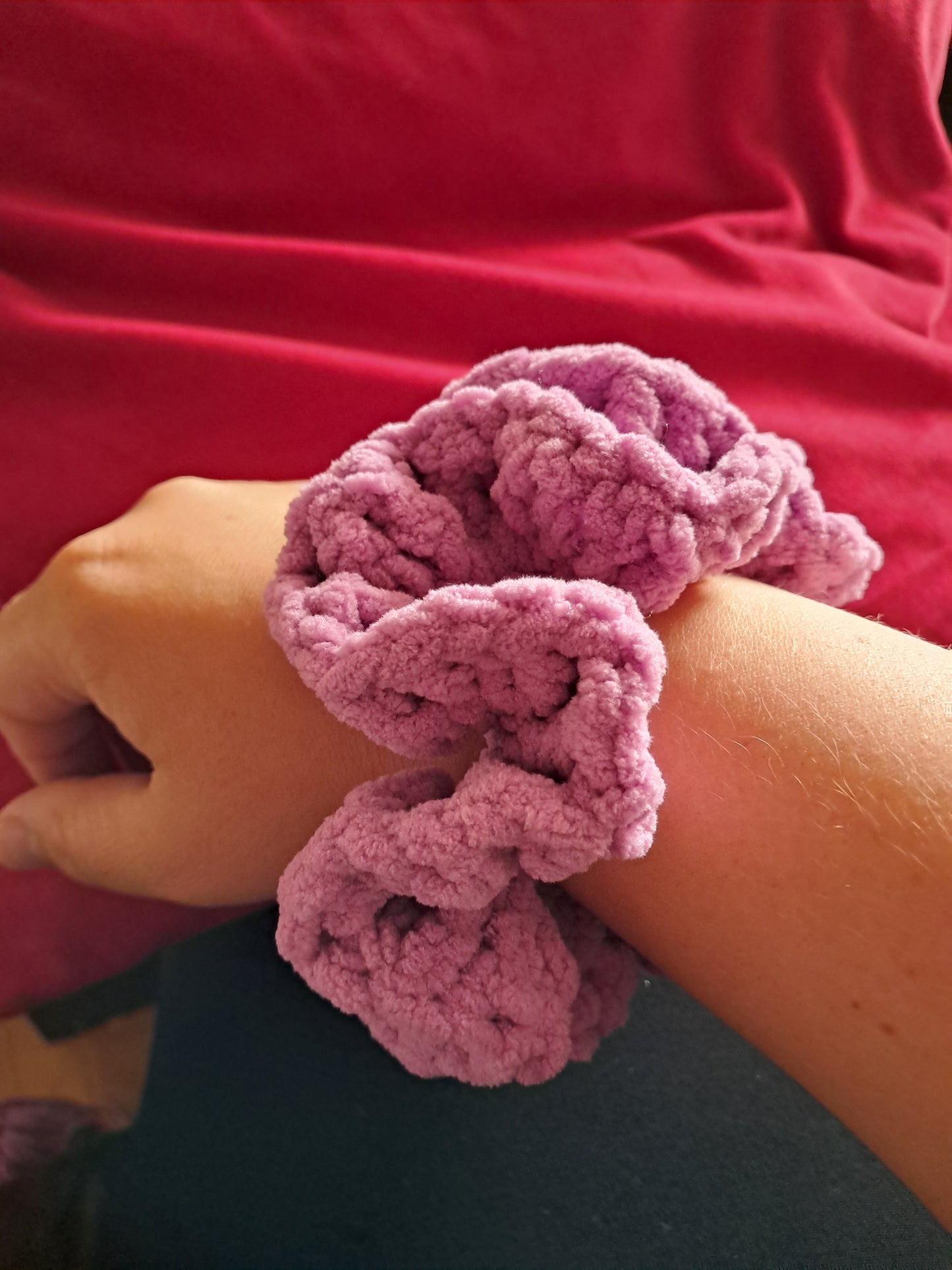 Crochet scrunchie