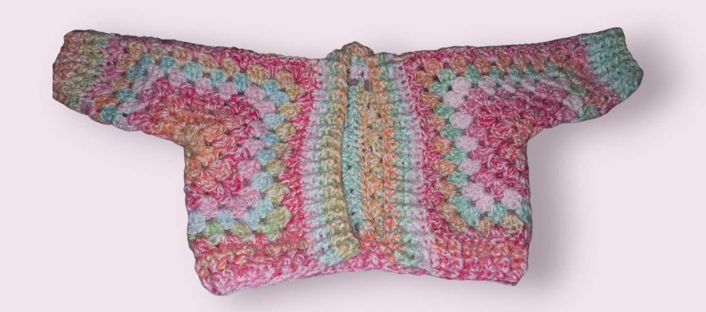 Baby hexi-cardigan 0-3 months